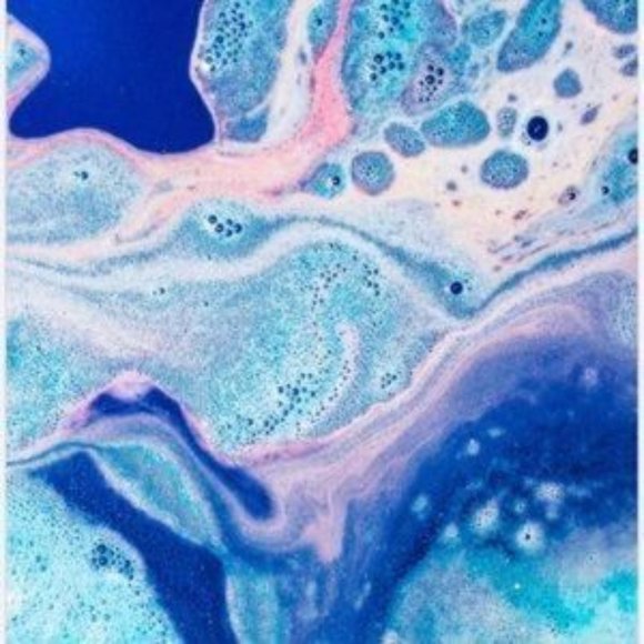 Blue Pink  modern luxury abstract art print - Picture 2 of 2